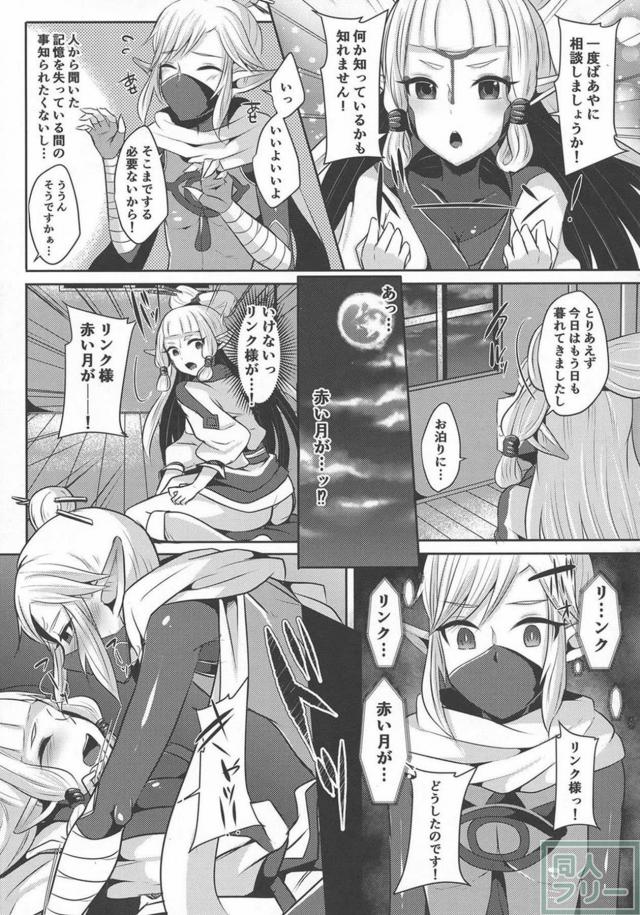 ふたなりゼルダ姫とリンクの逆アナルセックス！ <> 012