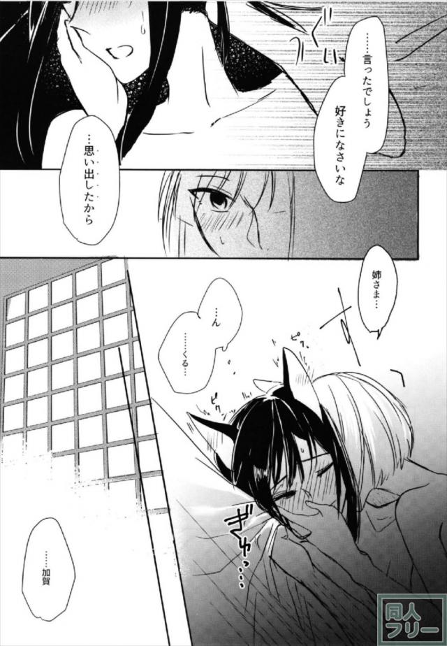アズレン赤城・加賀の酔っぱらい百合エッチ <> 016
