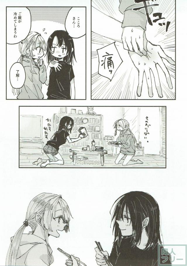 ワンルームに同棲中の美咲とこころが百合エッチ <> 010