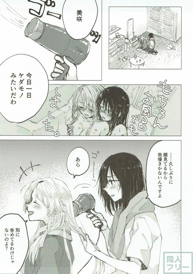 ワンルームに同棲中の美咲とこころが百合エッチ <> 028