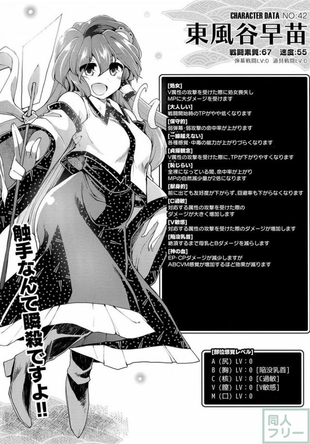 巨大キモタコ妖怪に繁殖苗床として捕食される早苗さんの本 <> 002