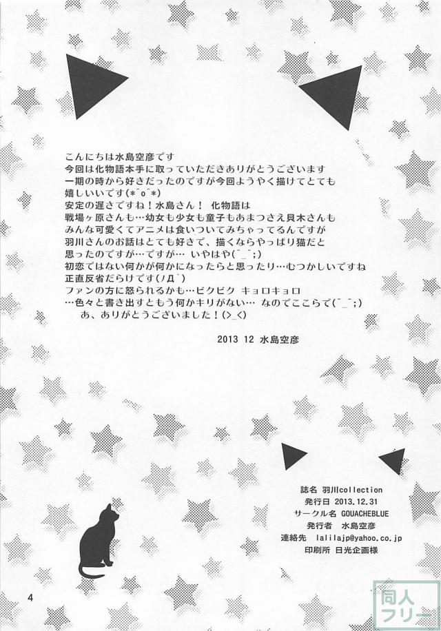 痴漢電車おじさんと二穴3Pしちゃう羽川さん <> 003