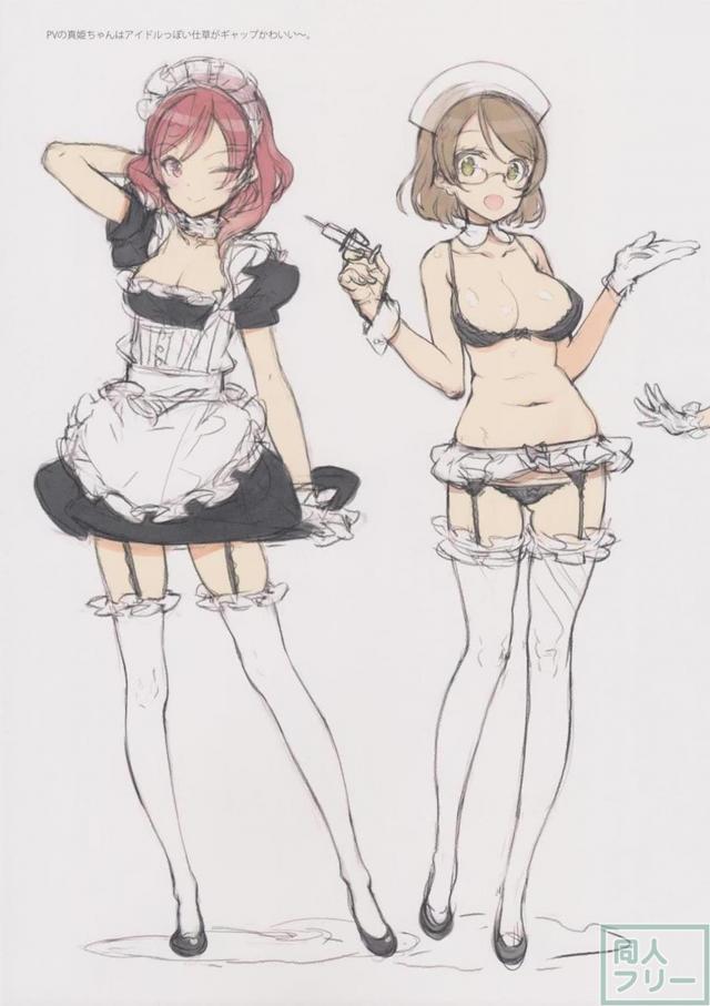 美少女ヒロインのラフイラストまとめ <> 011