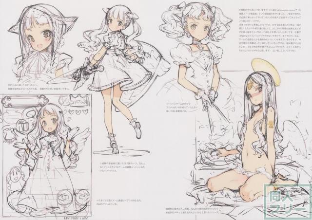 美少女ヒロインのラフイラストまとめ <> 018