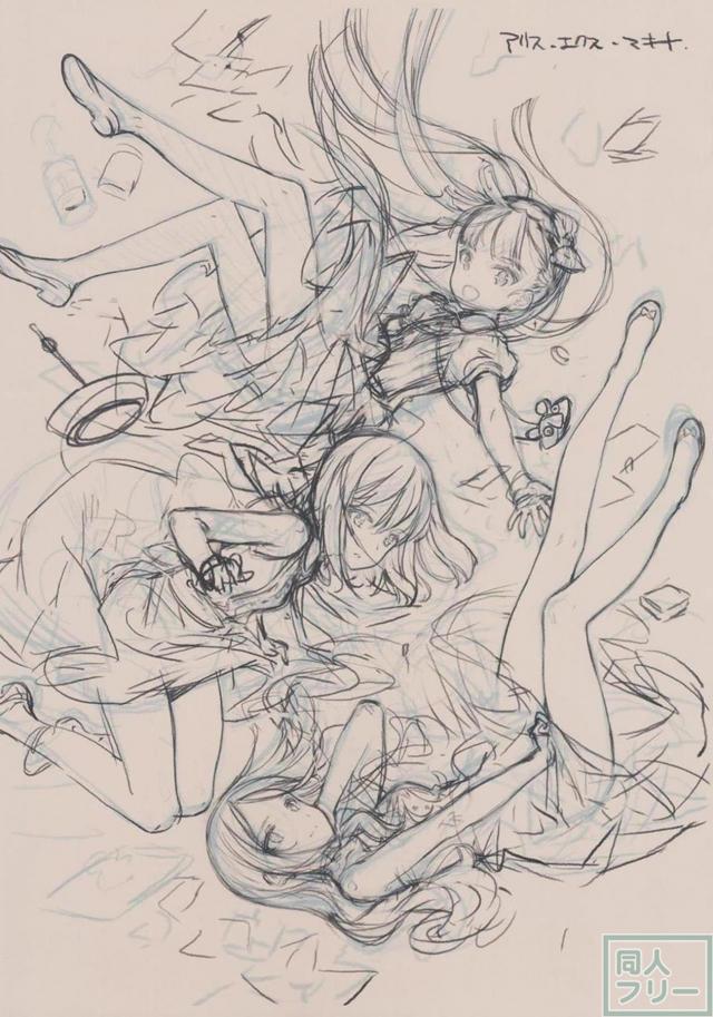 美少女ヒロインのラフイラストまとめ <> 046