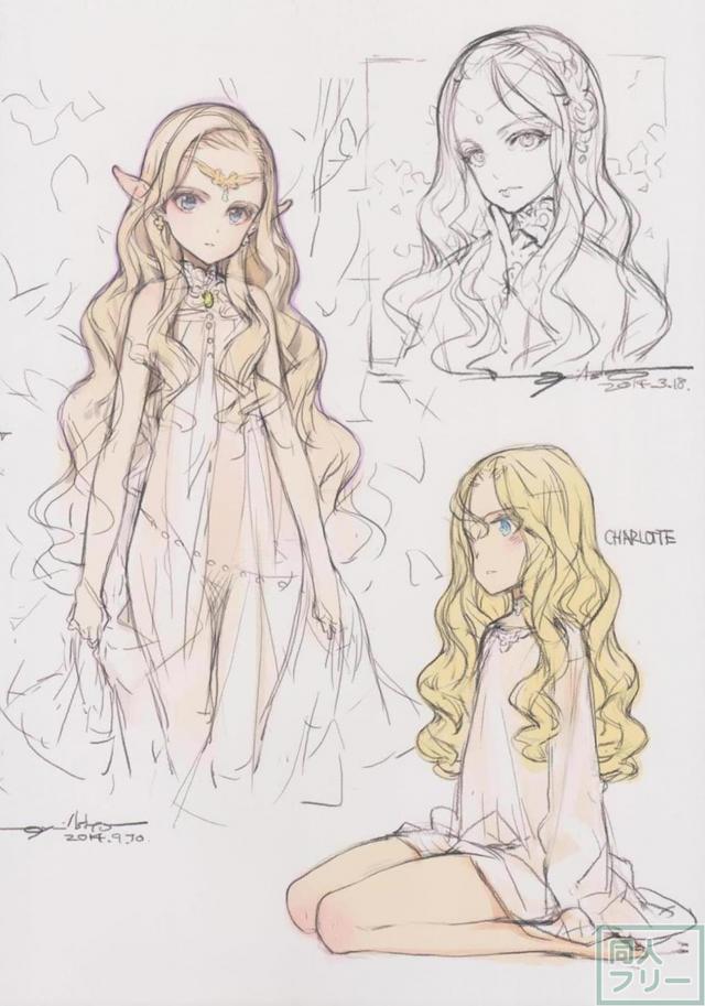 美少女ヒロインのラフイラストまとめ <> 049