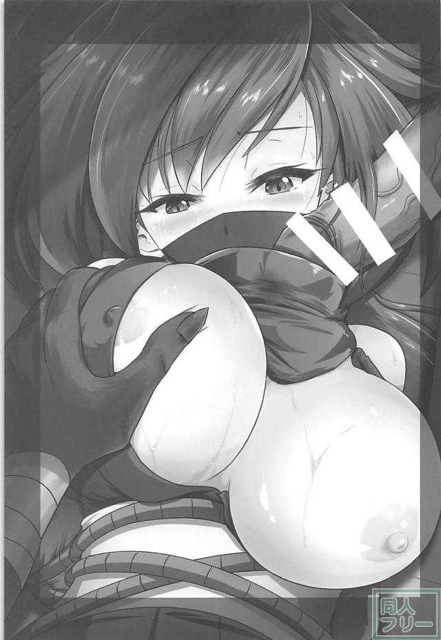 巨乳くノ一を拘束して催淫スプレーで陵辱セックス <> 002