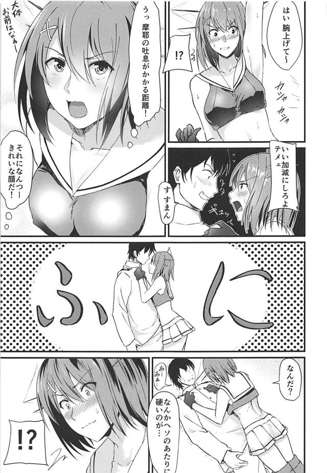 男勝りな摩耶様が汚ちんぽチュッチュしてくれる本 <> 004