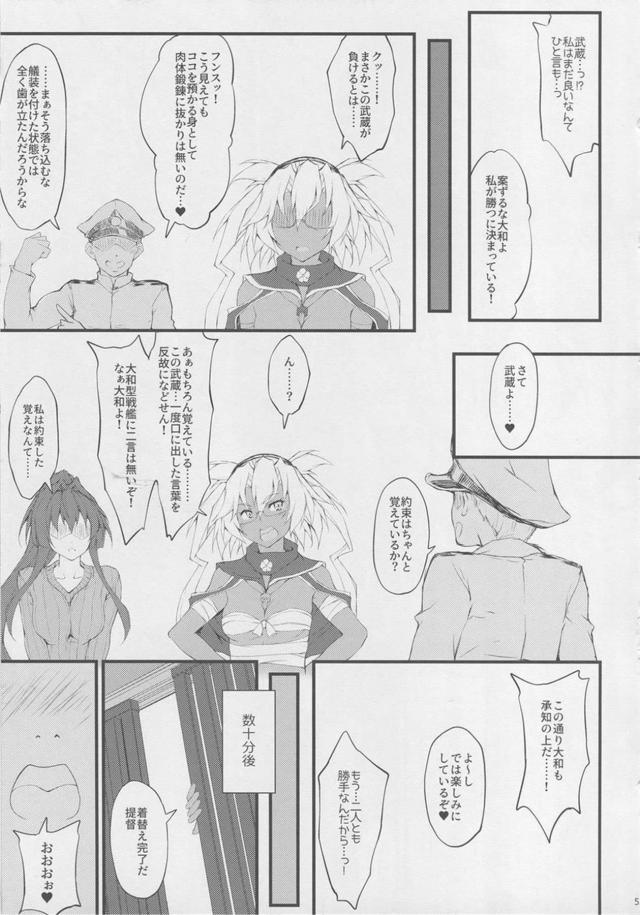 巨乳艦娘ふたりと裸エプロンでえっち <> 004