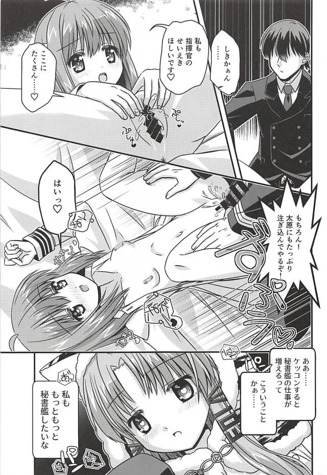 ロリ秘書艦ふたりと着ぐるみ3P <> 026