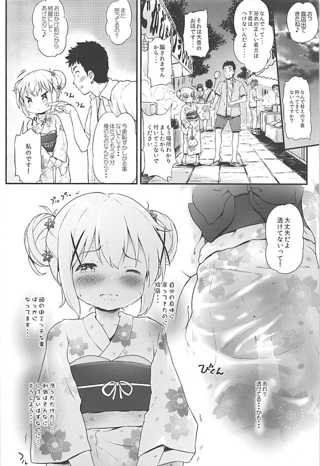 トロ顔全開チノちゃんと夏祭り神社裏でTSFセックス <> 011