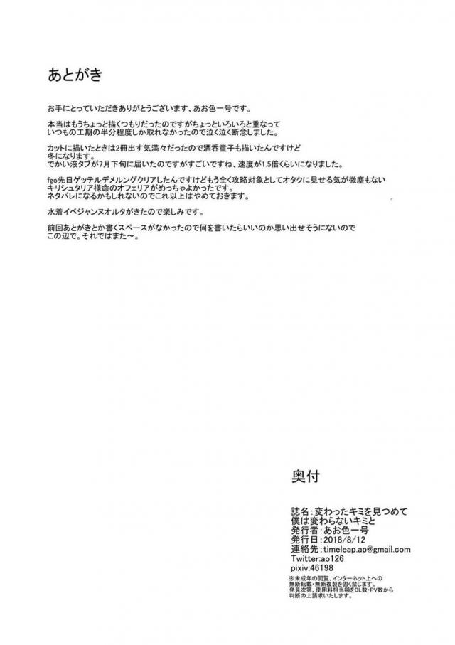 NTR属性に目覚めたマスターとマシュとその他もろもろなこじらせ本 <> 020