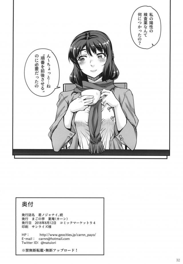 三葉のナマ出しOK受精OKの乱交セックス動画を見せられる瀧くんかわいそうなNTR本 <> 033