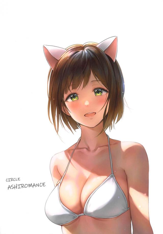 ビキニみくにゃんとビーチで青姦したり、ホテルに戻ってイチャラブセックスしたり。 <> 018