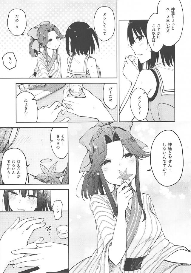 艦娘3人が温泉旅館にお泊まりするコメディ本 <> 008