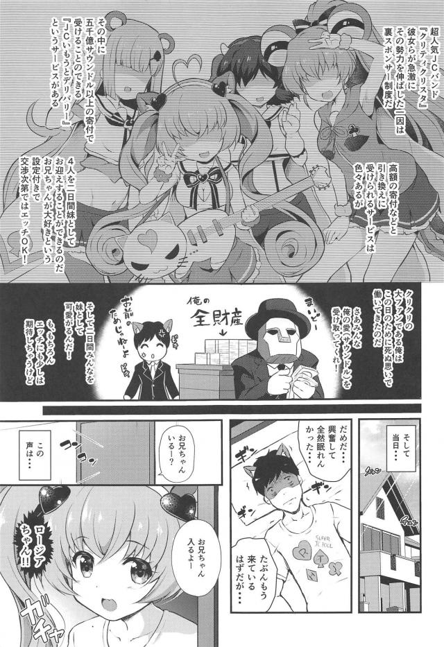 お兄ちゃん大好き設定のJC娘4人と2日間夢の同棲プレイ <> 002
