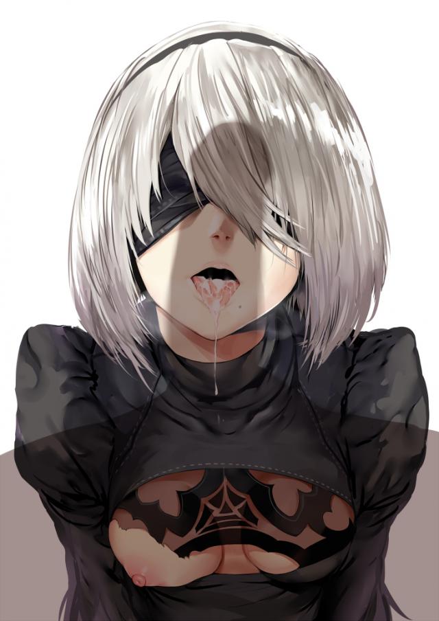 2Bの美顔を顔射で汚す！美乳乳首ピアスも <> 007