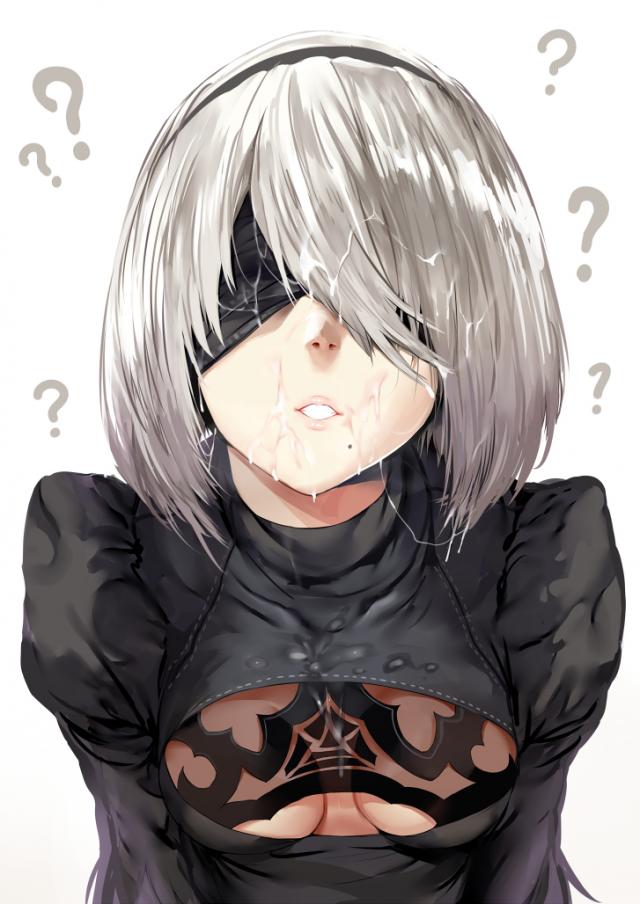 2Bの美顔を顔射で汚す！美乳乳首ピアスも <> 011