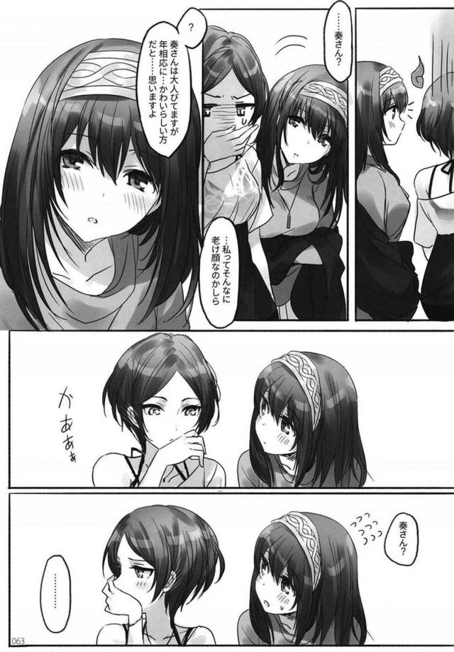[前編]鷺沢文香と速水奏の百合総集本[200p超え] <> 064
