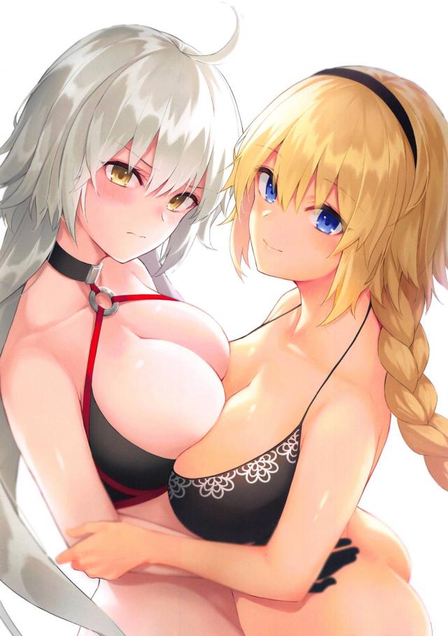 水着のジャンヌと邪ンヌそれぞれとフルカラーセックス <> 002