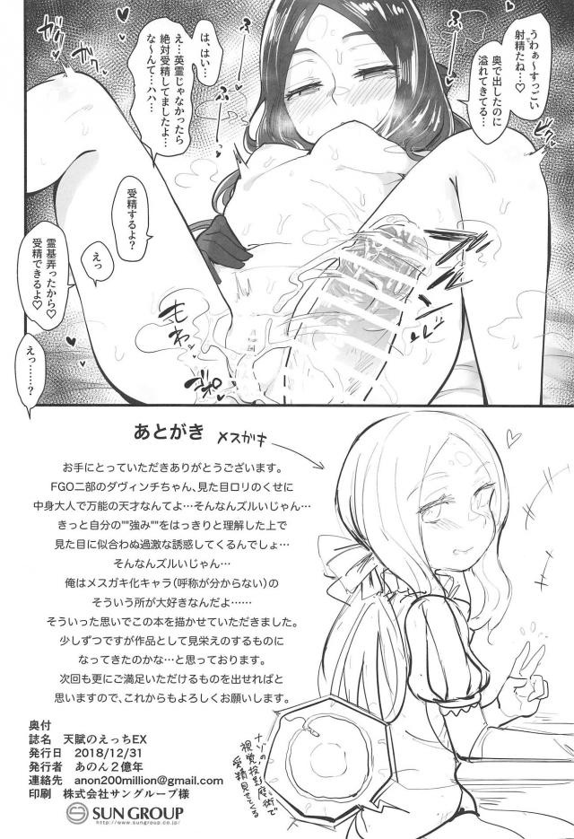 チンカス包茎汚ちんぽ大好きなダ・ヴィンチちゃんの射精管理セックス <> 021