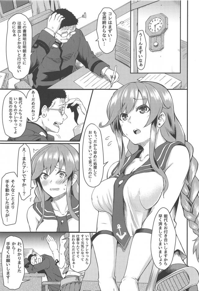 押しに弱い能代とアナルセックス <> 002