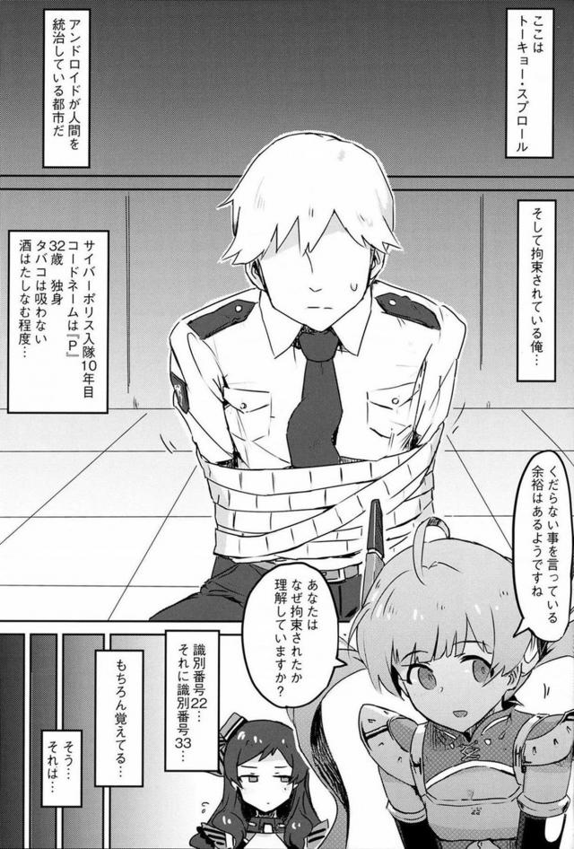 アンドロイドアイドル二人と童貞人間が3Pセックス <> 002
