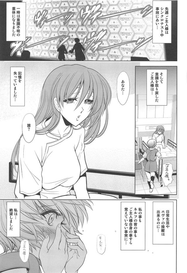 [後編]肉感レベルMAXなアスカとレイがザーメン撒き散らしながら汁だくセックスする総集本 <> 002