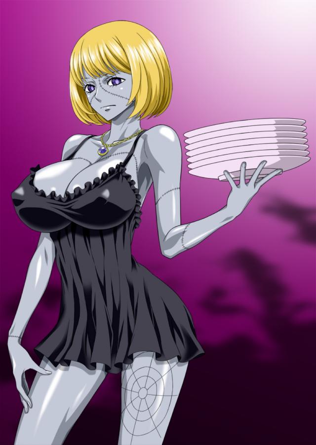 ゾンビ娘が母乳ピュッピュ出しながら中出しセックス <> 003
