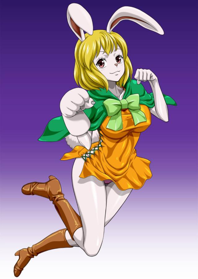 ミニスカワンピのウサ娘が乳首ポッチ <> 003