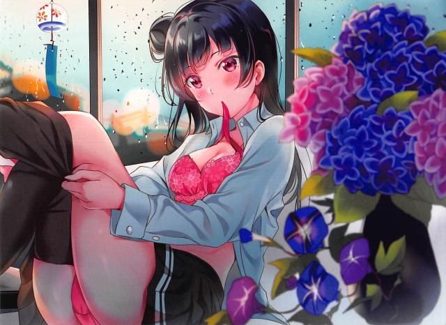 恥じらい顔がイイ！美少女アイドルたちの下着フルカラーイラスト集 <> 017