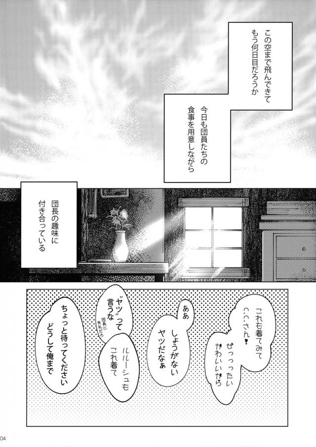 C.C.を抱きしめがらあついのいっぱいルルーシュ <> 004