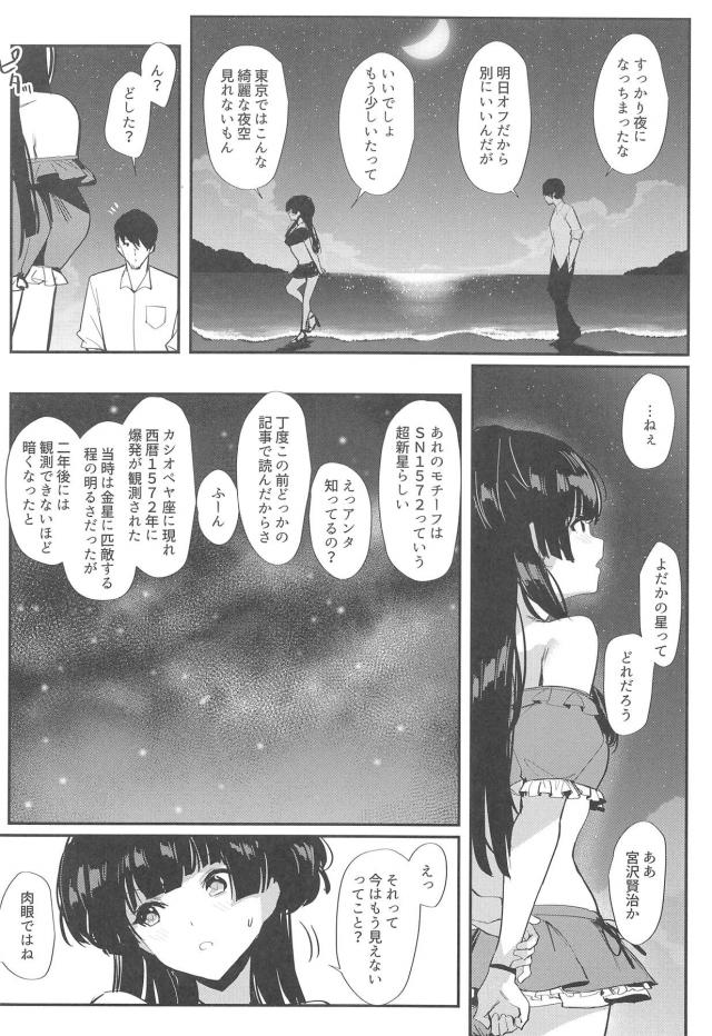 ツンデレアイドルとビーチで夜までラブラブセックス <> 019