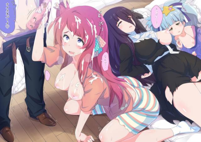 性(サガ)アイドルメンバーたちがお爺さん達とシュシュコキびゅっびゅします。 <> 108