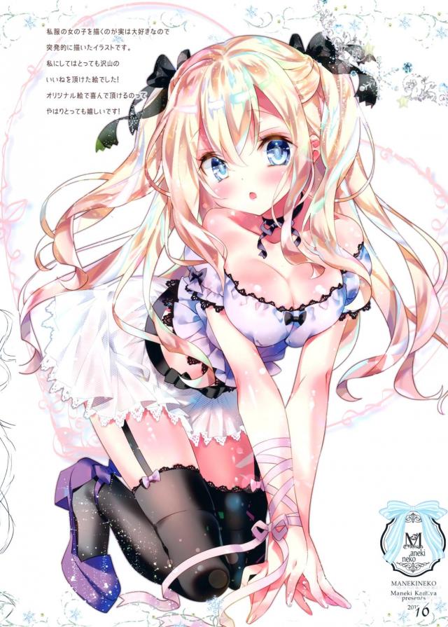 すごくキラキラしてるセクシーイラスト集(小さめおっぱいと下着) <> 014