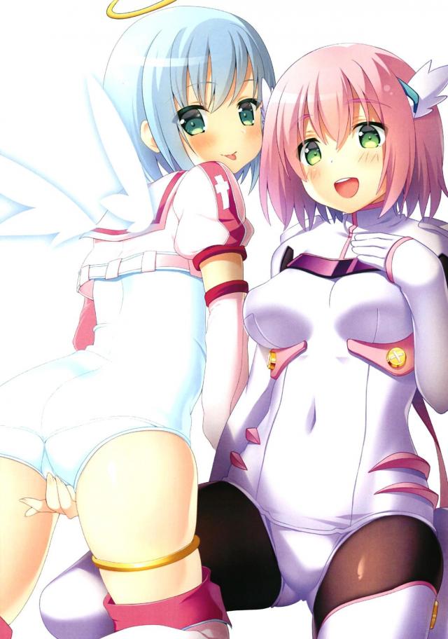 天使たちが腹ポテ・石化・触手で負けちゃう本 <> 002