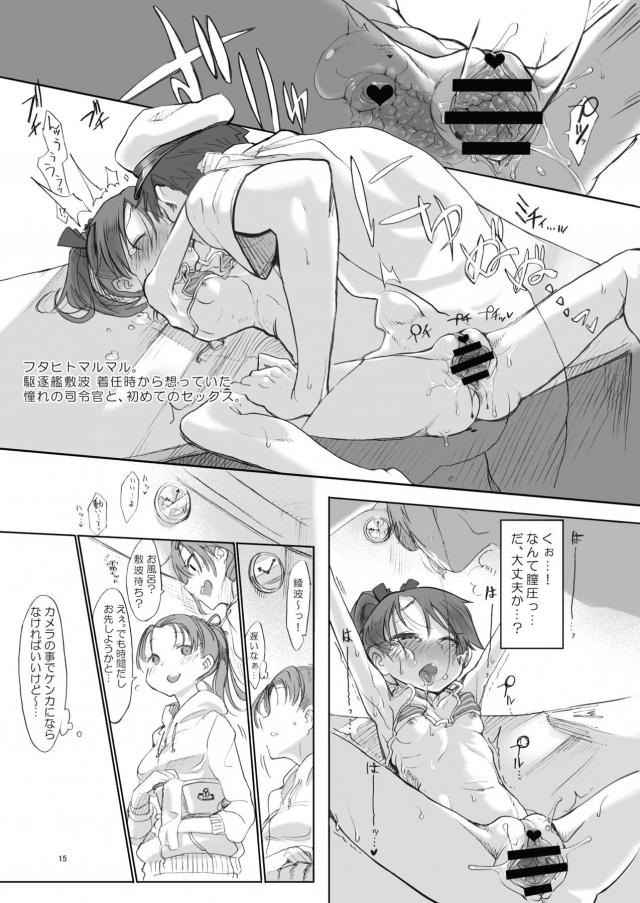 ふんデレ敷波のポロリ撮影会後のラブラブ処女ックス、貧弱ボディのロリ娘ふたりと3P。二本立て。 <> 012