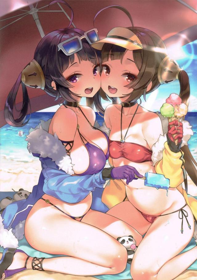 平海寧海姉妹、イラストリアス、赤城、加賀、愛宕ほかフルカラーイラスト集 <> 009