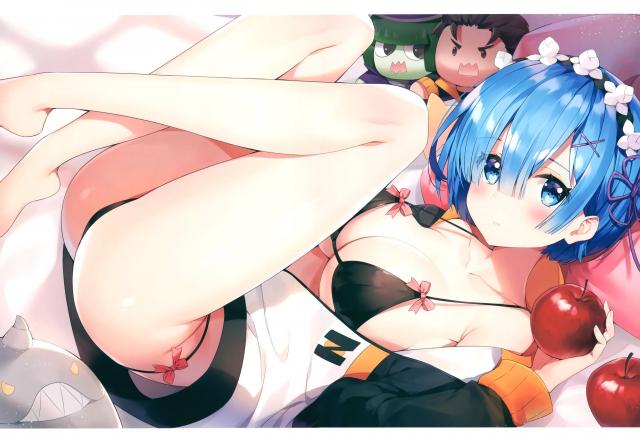 セクシーランジェリー姿がまぶしい☆美麗フルカラーイラスト集 <> 012