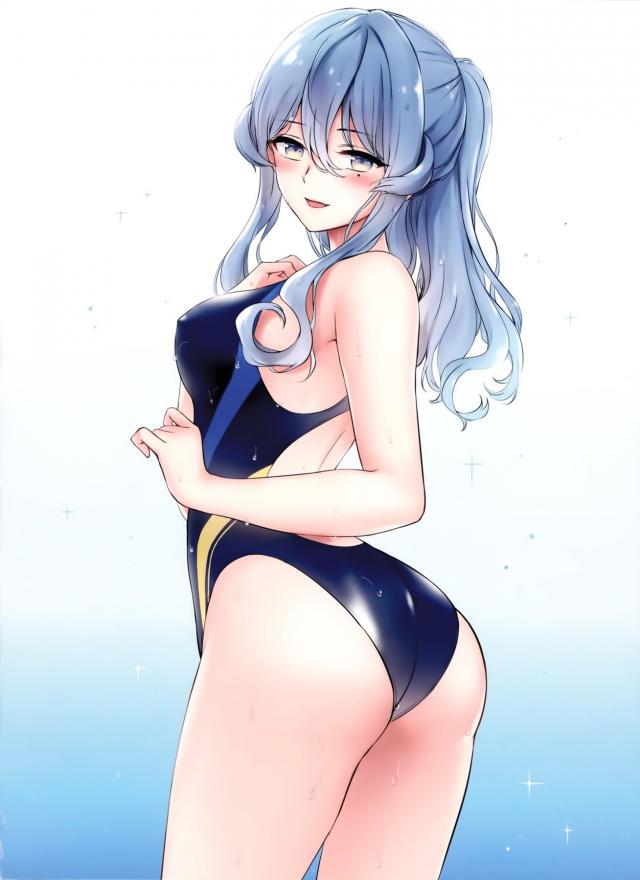 競泳水着美女とプールサイドでセックスダイエット <> 003