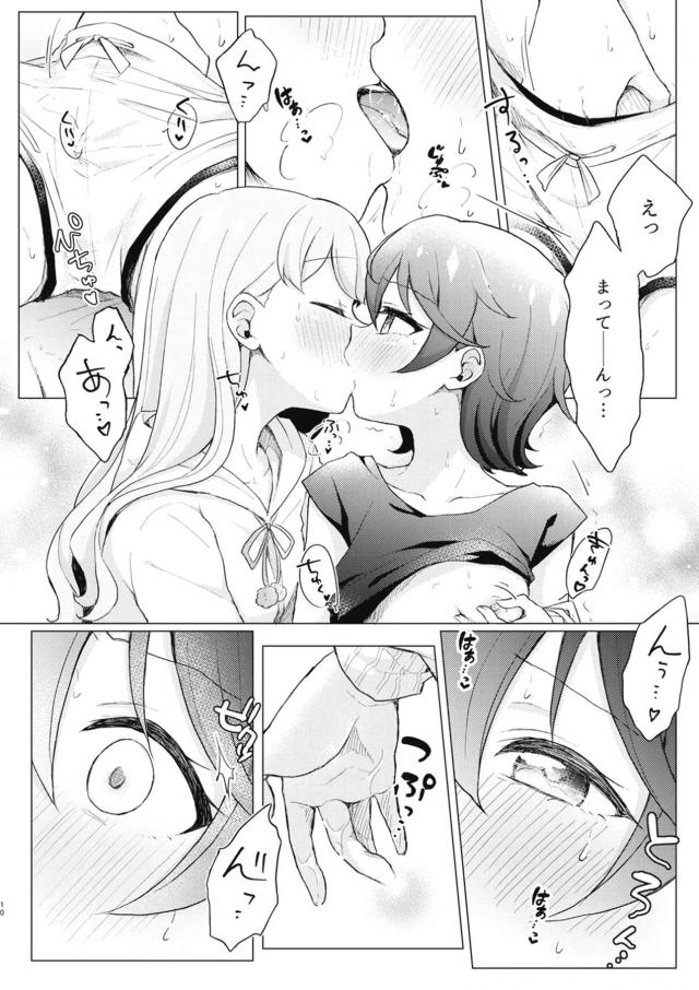 くっついて離れてくっつく百合えっち <> 009