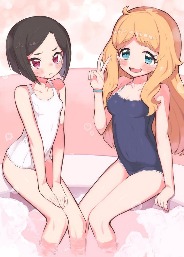 JSアイドルコンビにエロコス着せてラブホで3P <> 016