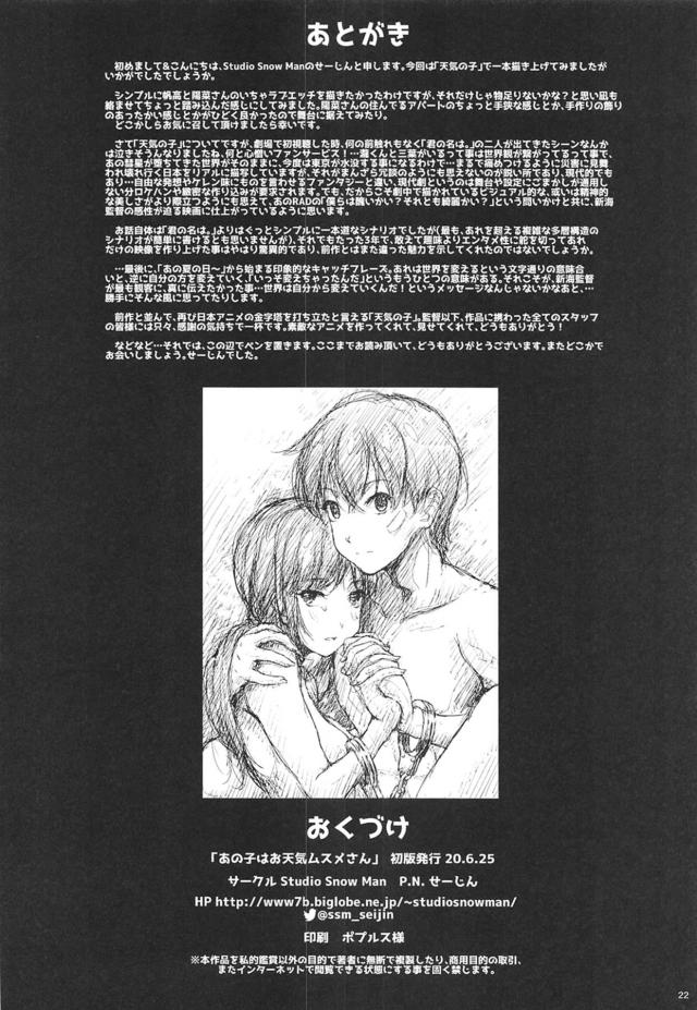 陽菜・凪・帆高の3P <> 021