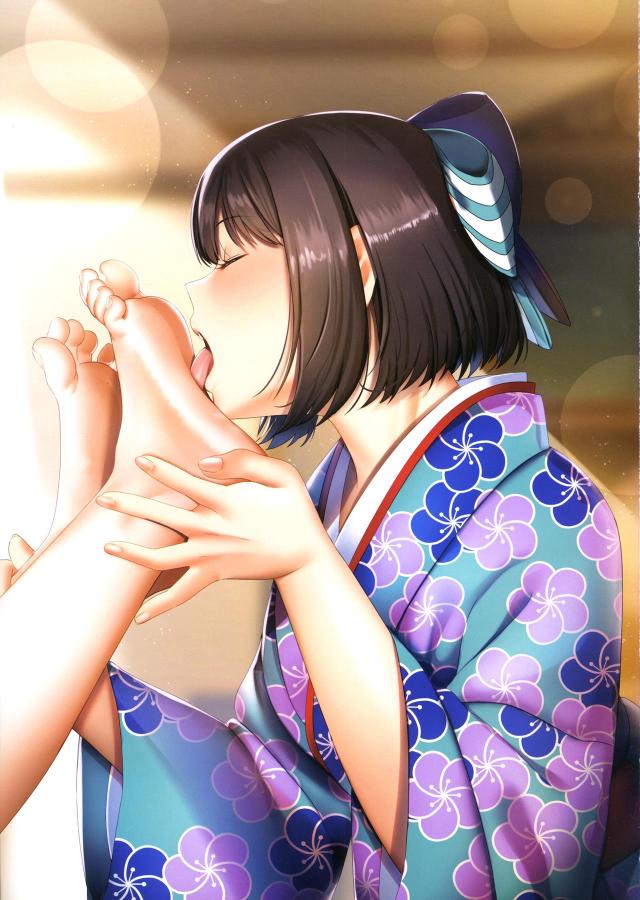 袴姿で茄子とほたるが濃厚百合えっち <> 010