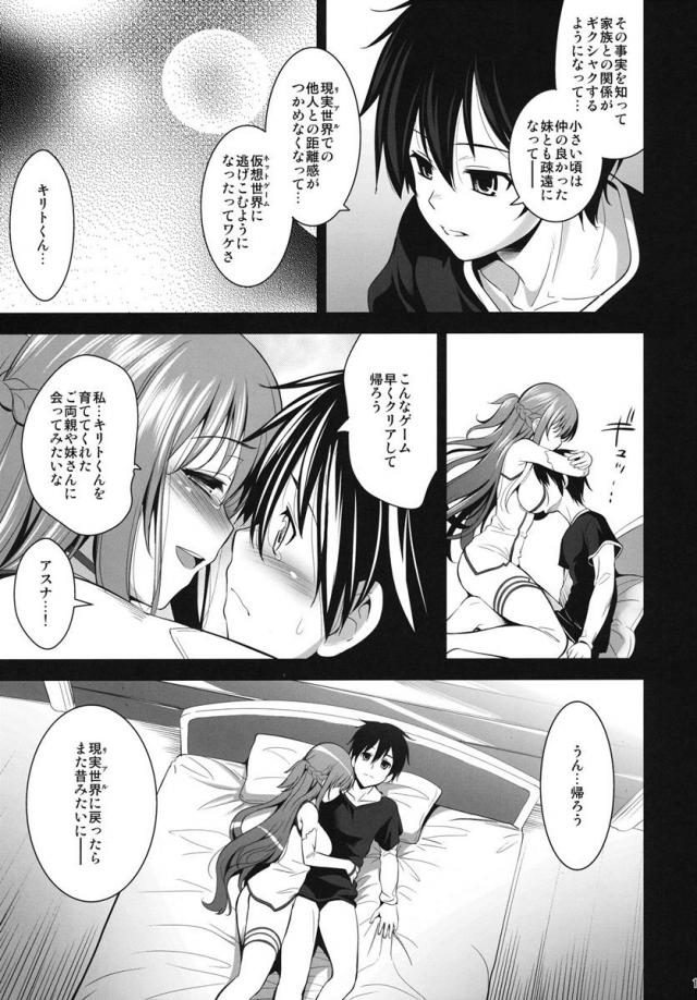 寝たきりお兄ちゃんを逆睡姦しちゃうヤンデレ直葉 <> 014
