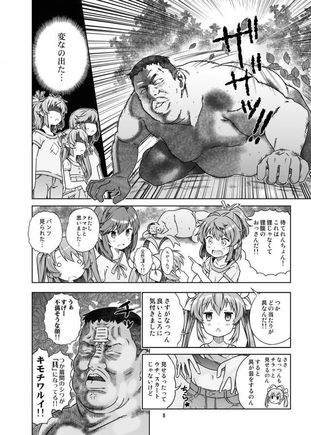 ハイクオリティエロギャグ本！つるぺたロリ幼女総集編！キモデブ汚じさんとハイエースデート☆ <> 008