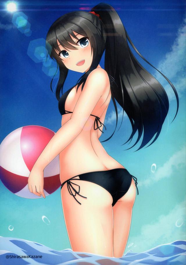 艦娘ちょいちょいエロ水着イラスト集 <> 012