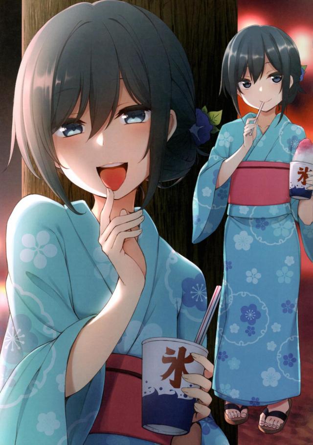 暑い夏、朝潮と一緒。 <> 013