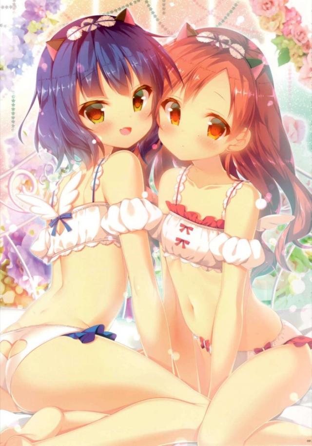 ごちうさヒロイン達の健全な下着姿 <> 009