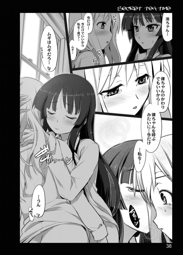 誰もいない部室で紬と澪が百合えっち <> 036